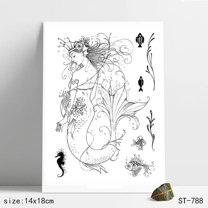 

ZhuoAng Mermaid Queen Clear Stamp Seal for DIY Scrapbooking Photo Album Card Making DIY Decoration Supply