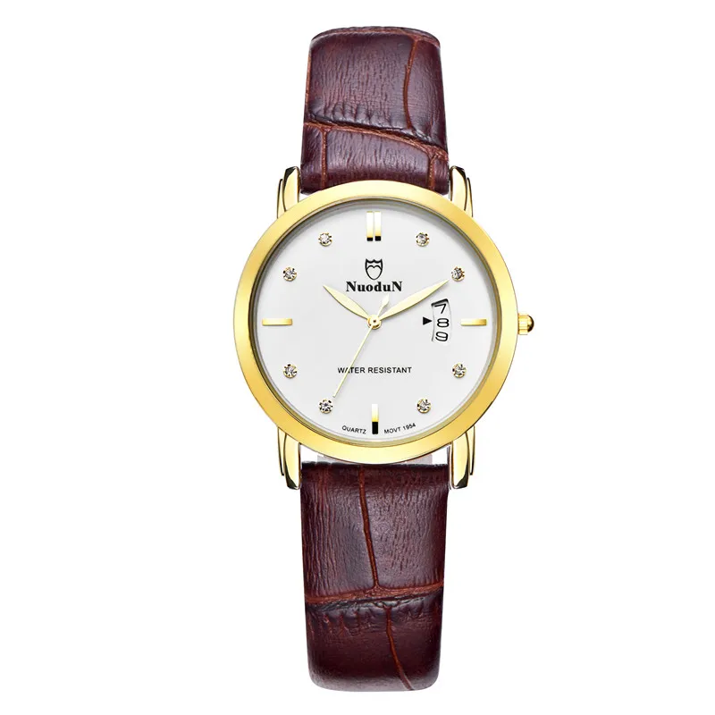 Nuodun Simple Wrist Watches 2016 Fashion Watch Women Waterproof Ladies Dress Quartz Watches Fashion Clock Relogio