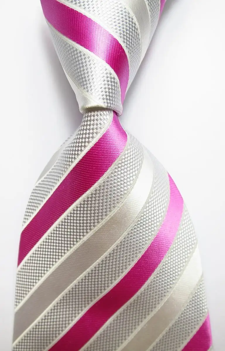 Модный Полосатый галстук мужской 9 см набор шелковых галстуков Желтый Розовый Синий жаккардовый тканый Шелковый мужской галстук