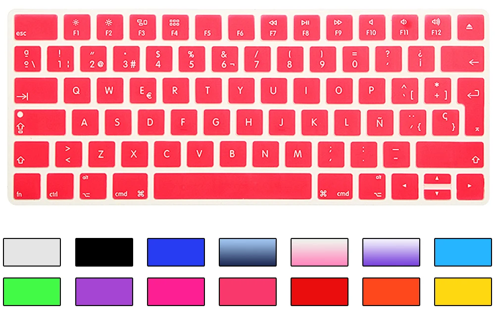 

For Apple Magic Keyboard MLA22B/A EU/UK European Keyboard Layout Euro Spain New Spanish Keyboard Cover Silicone Skin Protector