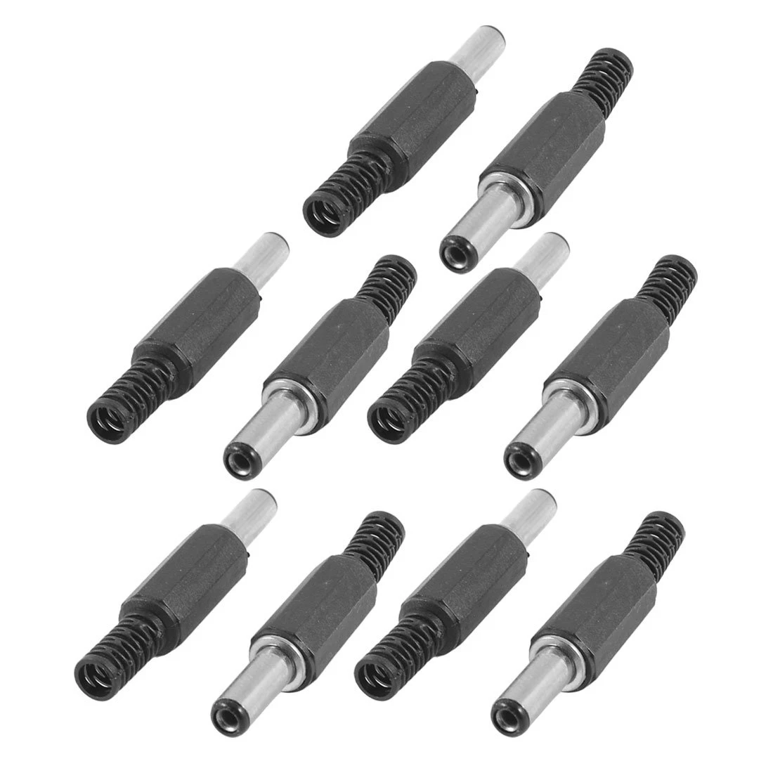 

WSFS Hot 10 x Black Plastic Cover 2.1x5.5mm Male DC Power Plug Jack Connector