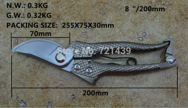 Садовые ножницы для резки секатор C-MART ручной инструмент цинковый сплав ручка SK5 стали " серпы ручной инструмент A0056