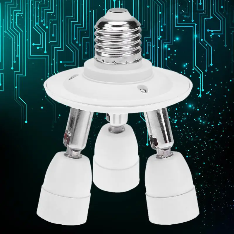 

60W E27 to 3E14 E27 to 5 E14 Light Socket Splitter E27 to E14 Standard Base Adapter Lamp Base Bulb Holder Light Socket Converter