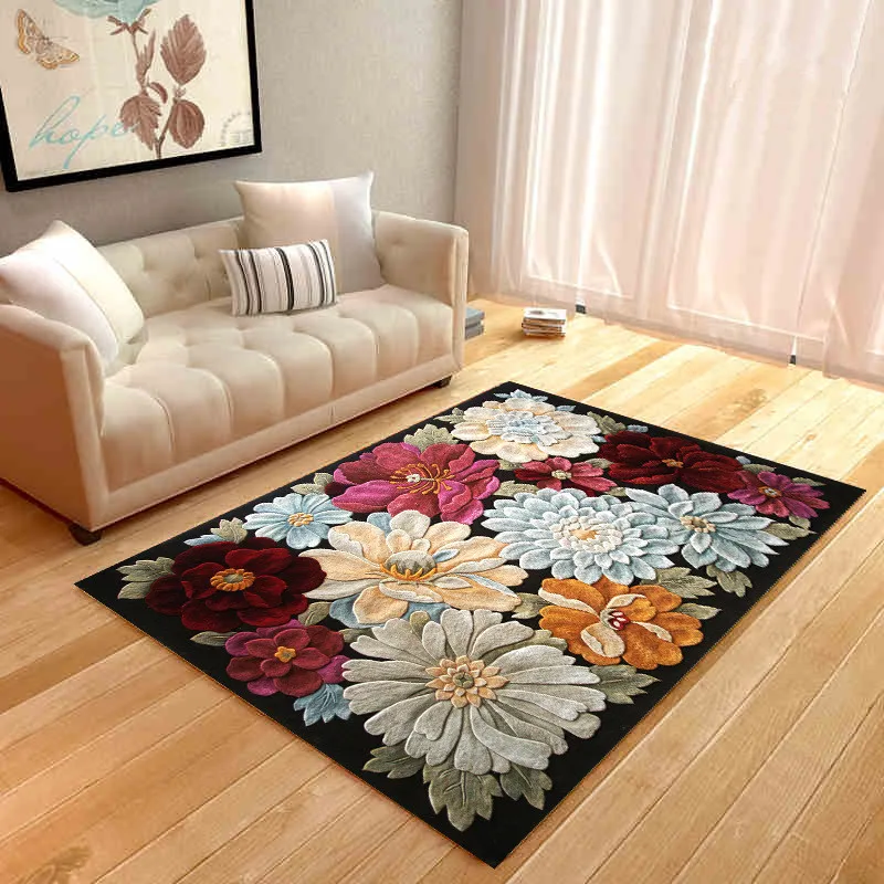 Modern simple Pastoral style carpets for Living room bedroom Mat Coffee table rug Bedside Thicken Carpet High-end custom Rugs
