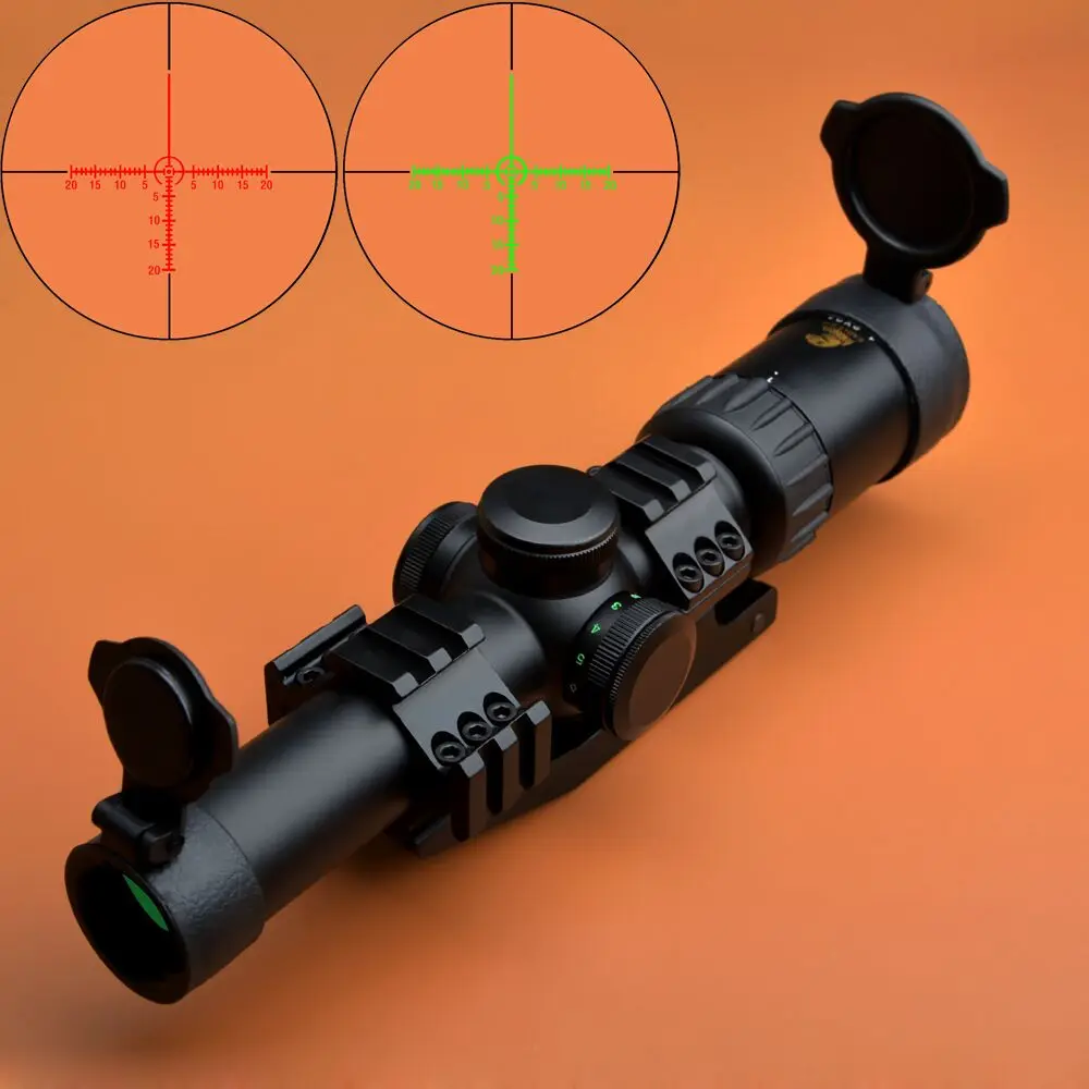 4-16x50 Tactical Sight Scope R//G Cross for Hunting Rifle Shotgun 20mm Rail Mount