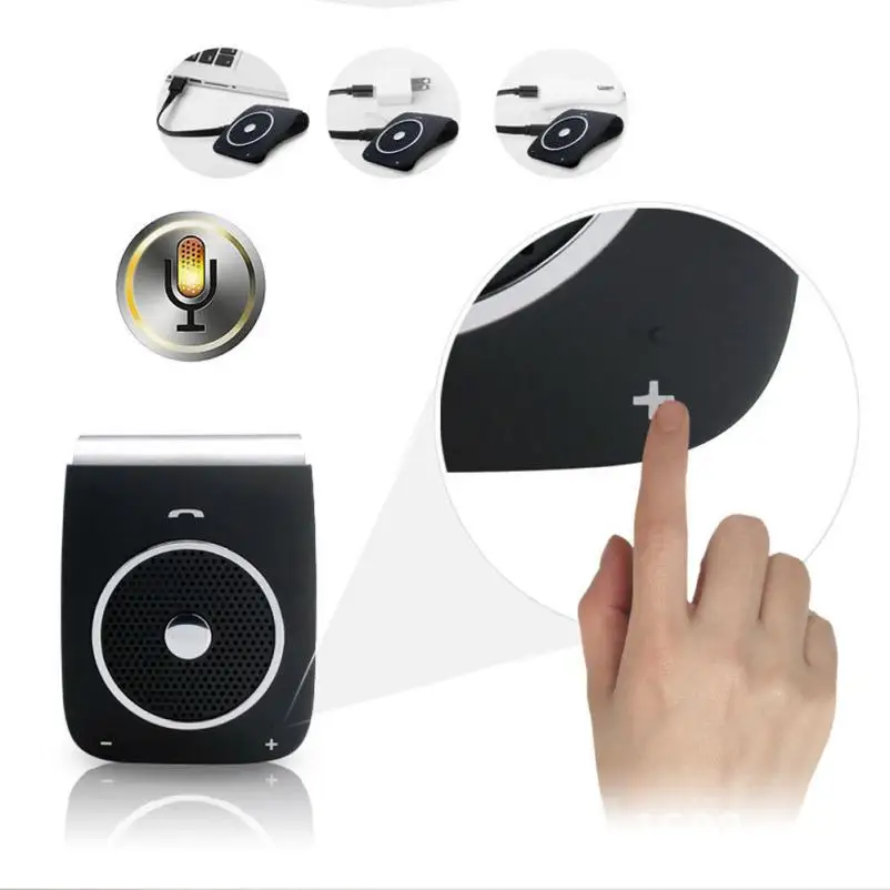 Беспроводной Bluetooth громкой связи автомобильный комплект козырек клип динамик телефон для iPhone Galaxy Прямая