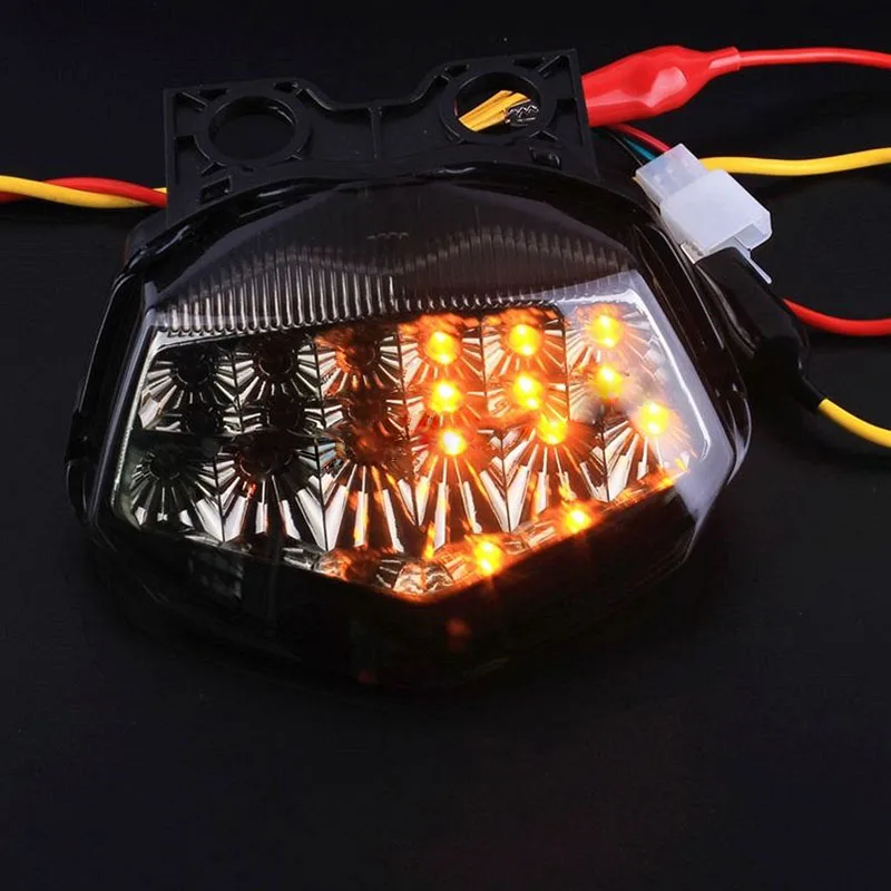 New Integrated LED Tail Brake Turn Signal Light Lamp For Kawasaki NINJA 250R 08-12