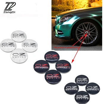 

ZD 4X Car Styling O.Z Tire Wheel Center Hub Cap Cover Stickers For VW Passat B5 B6 Polo Golf 4 5 Chevrolet Cruze Lada Granta RAM
