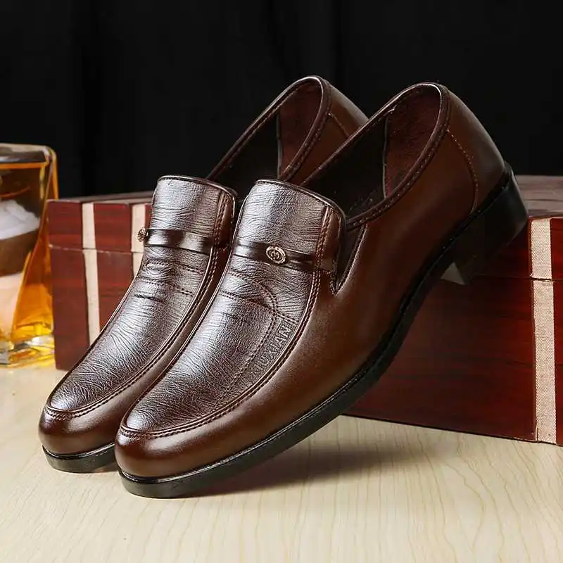 Новое поступление; Мужские Кожаные слипоны; Летняя обувь с круглым носком; Мужская обувь для офиса; sapato social masculino