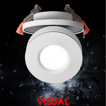 

85-265Vac input 5W-12W Cree ultra slim LED embedded down lamp ,Foldable and rotatable 30 degree accent background spot light