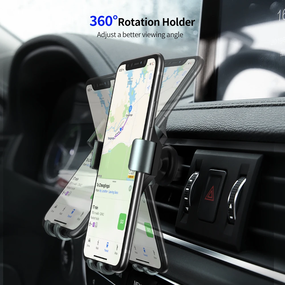 RAXFLY Diamant Schwerkraft Auto telefon Halter Für iPhone Samsung 360 Navigation Auto halterung für