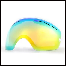 Лыжные двуслойные очки линзы снежные противотуманные очки лыжные очки для сноуборда и лыж линзы Сменные линзы ночного видения для Benice 3100
