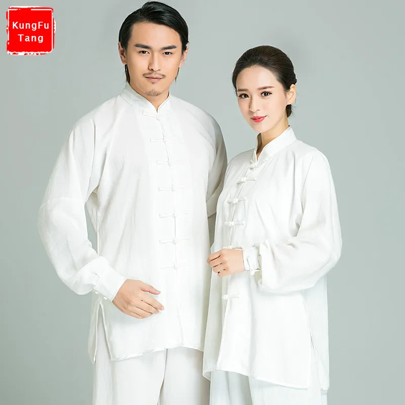 

14Colors Top Grade Chinese Tai chi uniforms Cotton Linen Wudang Kung fu Clothing Shaolin Monk Suit Wushu Martial arts Clothes