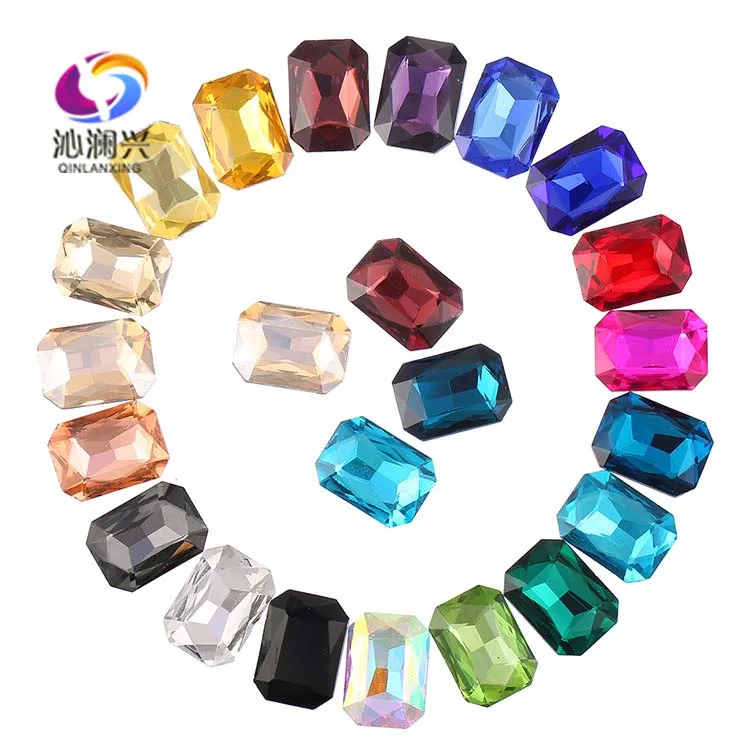 

Free shipping Factory sales Rectangle shape pointback High quality Glass loose rhinestones,nail art/Diy/Clothing accessories