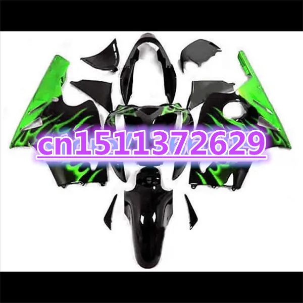 

Bo 100%Fits For KAWASAKI ZX12R 2002 2003 2004 2005 2006 NINJA green flame black ZX-12R 02 03 04 05 06 Fairing
