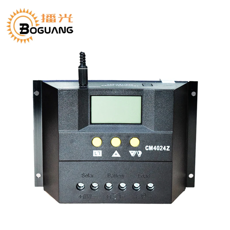 

BOGUANG 12v 24v 60A solar controller for solar panel Solar System Auto Regulator Charger Controllers LCD Display PWM charge