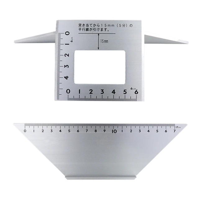 Multifunctional Square Angle Ruler 45 degree 90 degree Aluminum Alloy - How To Measure Length For A 45 Degree Cut