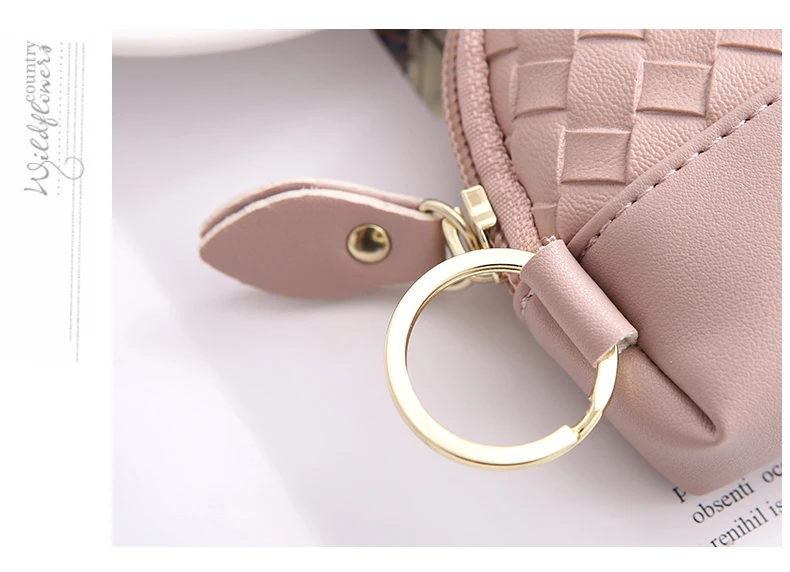 APP BLOG брендовый вязаный женский кожаный маленький мини-кошелек с отделением для монет на молнии дорожная мини-сумка клатч сумочка Carteira Feminina