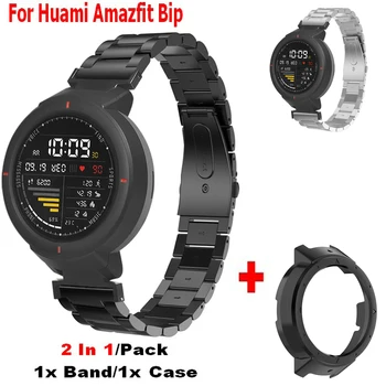 

2 In1 Protective Case Cover for Xiaomi Huami Amazfit Verge Band Stainless Steel Wristband Bracelet Strap for Amazfit Verge Watch