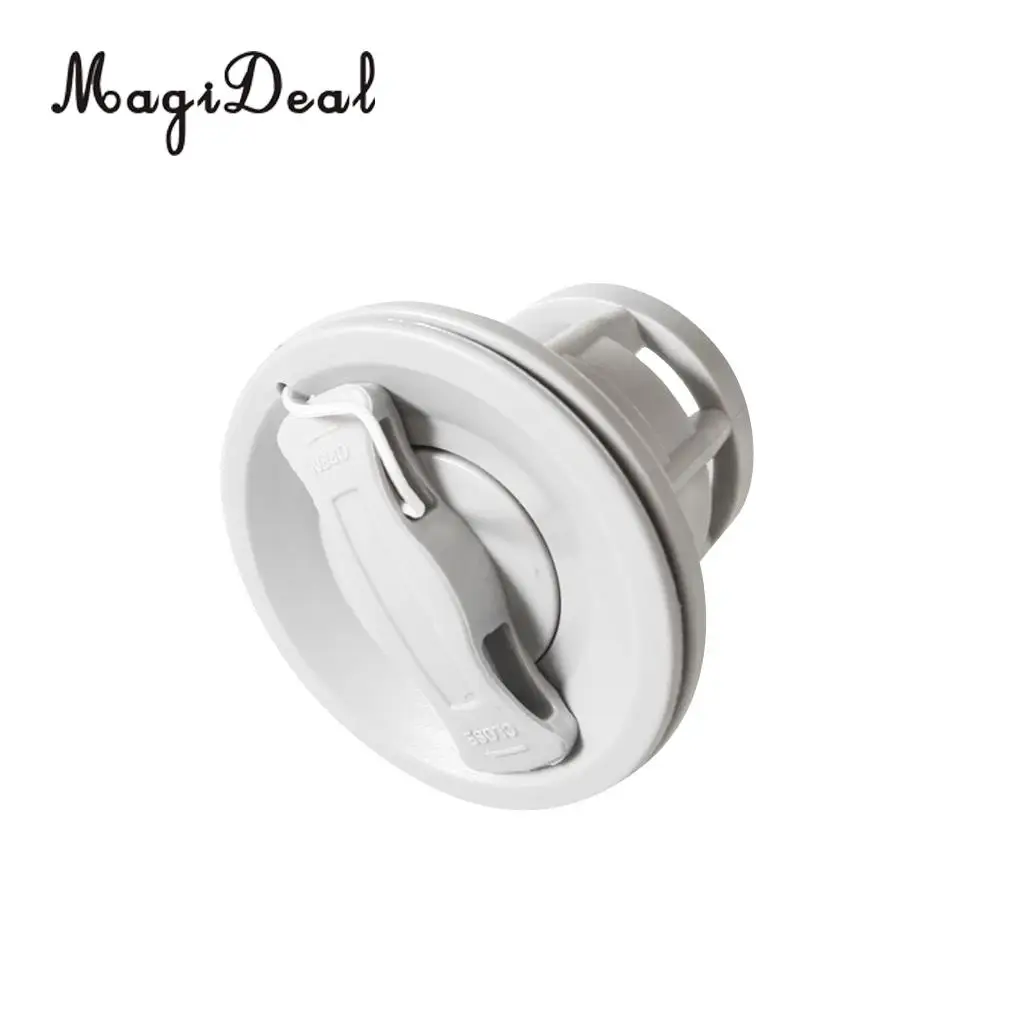 MagiDeal Heavy Duty Double Seal Air Valve Replacement Water Sport Acce for Inflatable Boat River Raft Kayak Canoe White/Black