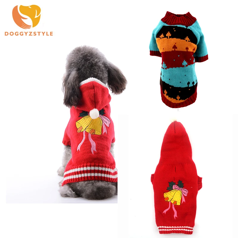 

Pet Dog Knitwear Sweater Christmas Hoody Coat Cat Clothes Vest Knit Shirt For Small Medium Large Dogs Outfit Teddy Chihuahua