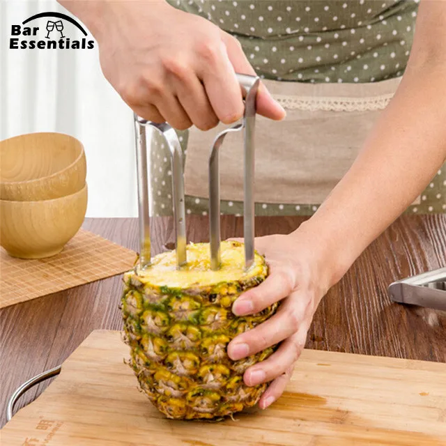 

Fruit Pineapple Slicer Peeler Cutter Kitchen Fruit Tool Pineapple Peeler Easy Slicer Cut Device Stainless Steel
