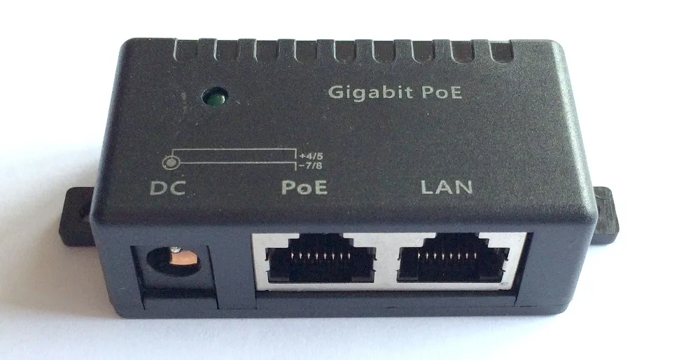 

1 Port Gigabit Wall Mount Power over Ethernet PoE Injector - Power Supply NOT Included: GPOE-1-WM