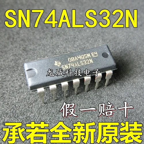 Новый оригинальный SN74ALS32N DIP-14 четырехполосный 2-входной положительный или