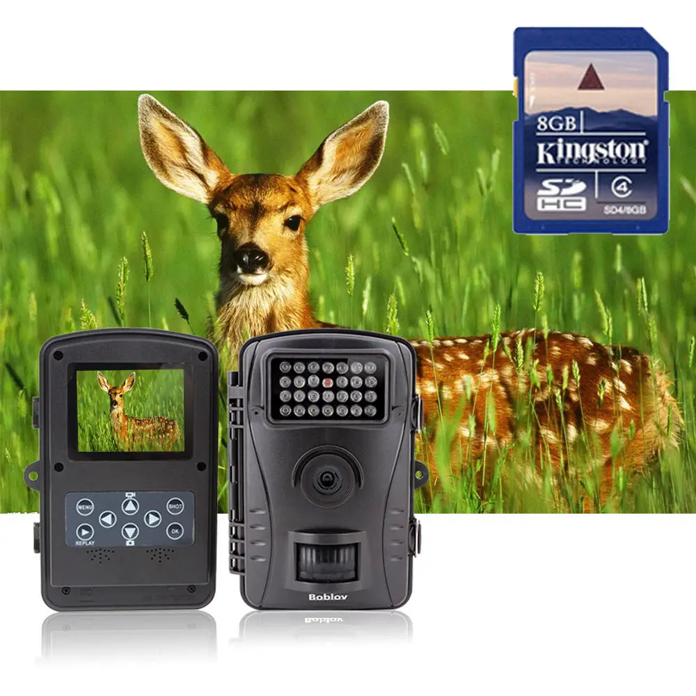 Free shipping RD1003 8GB No Glow 8MP 850nm Infrared Digital Hunting font b Camera b font