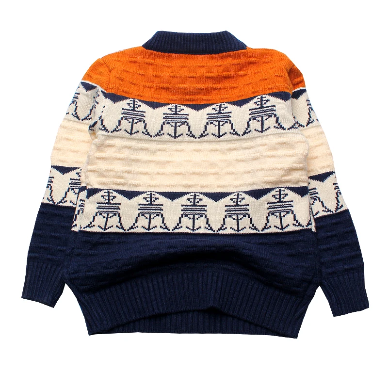 Повседневный свитер для мальчиков с высоким воротником; теплый хлопковый топ; пуловер с длинными рукавами для мальчиков; Детский свитер; одежда для малышей; Одежда для мальчиков