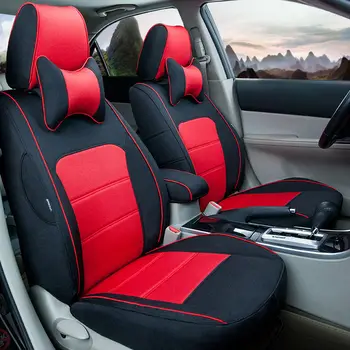 

automotive linen special unique car seat covers mat set brown orange pad for Cadillac CTS CT6 SRX DeVille Escalade SLS ATS-L/XTS