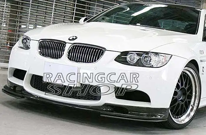 3D Style Real Carbon Fiber FRONT LIP SPOILER 3pcs/set  for BMW 3-Series E93 E92 M3 bumper 2008-2013