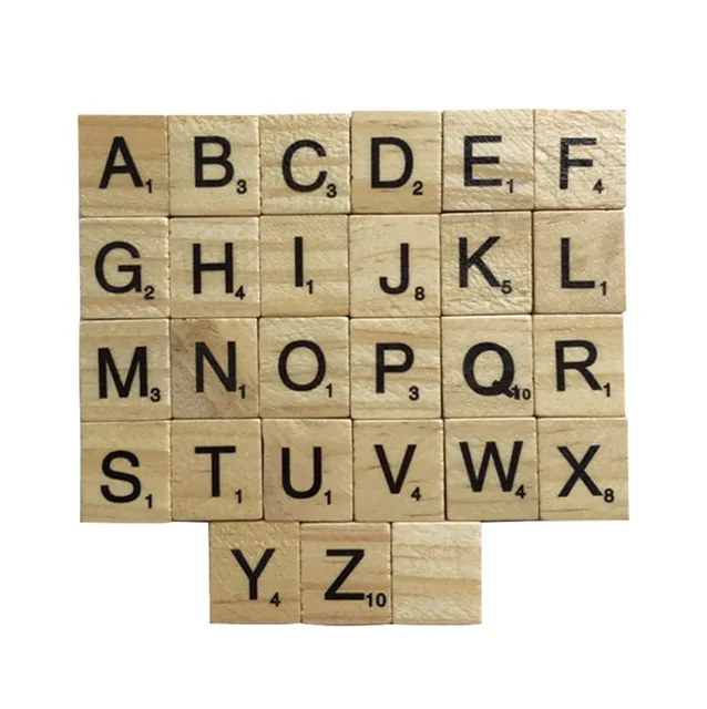 100 Pcs Lovely Wooden Alphabet Scrabble Tiles Black Letters Numbers 100 Pcs Lovely Wooden Alphabet Scrabble Tiles Black Letters Numbers Crafts Figurines 2018