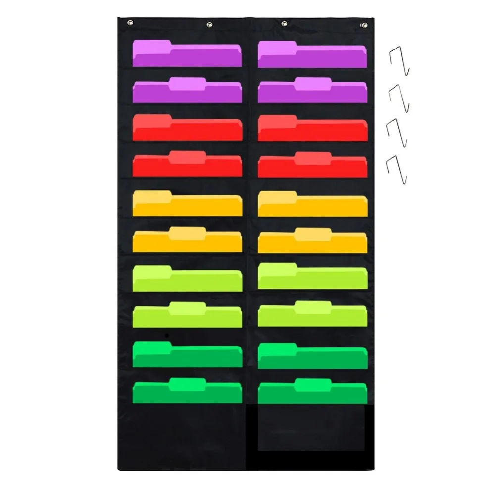 4 Pockets Over The Door Hanging Organizer Heavy Duty A4 File