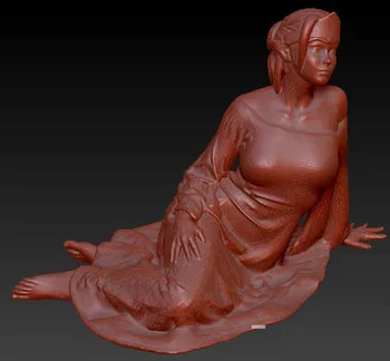 

3D model for cnc 3D carved figure sculpture machine in STL file format sitting woman