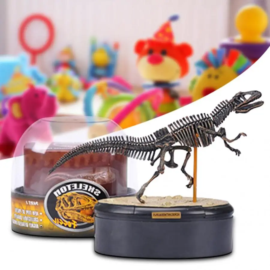 Искуственная модель Окаменелости Динозавров Скелет игрушка животное Дети головоломка обучающая модель стоматолога игрушки 4D сборные модельные игрушки для детей подарок
