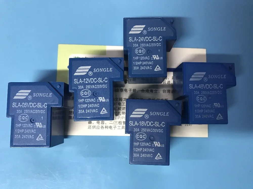SLA 05VDC SL C SLA 12VDC SL C SLA 24VDC SL C SLA 48VDC SL C Power Relay ...