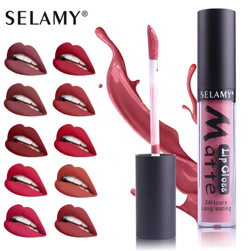 MISS ROSE 24 Color Matte Lip Gloss Waterproof Long Lasting Sticky Cup Makeup Nude Natural Lipstick | Красота и здоровье