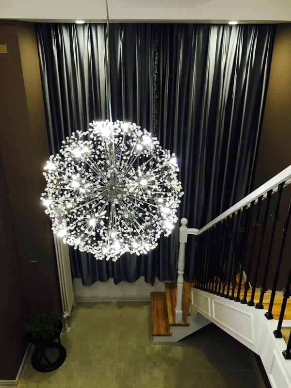 Современная светодиодная Хрустальная Подвесная лампа осветительный прибор для