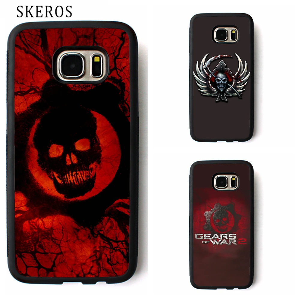 SKEROS gears of war cover phone case for samsung galaxy S3 S4 S5 S6 S7