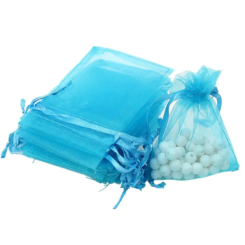 1 лот/100 шт 7x9 см сумки из органзы для свадебной вечеринки сумки для упаковки ювелирных изделий Милый Подарочный пакет Подарочная посылка - Цвет: L