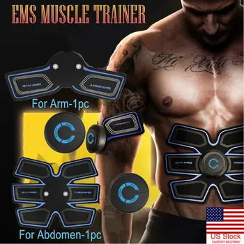 

US ABS Simulator EMS Training Smart Body Abdominal Muscle Exerciser