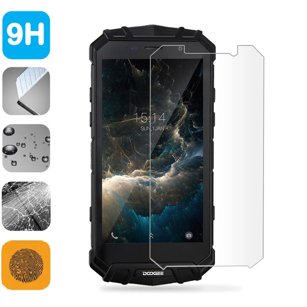 

9H Tempered Glass LCD Screen Protector Shield Film for DOOGEE S60