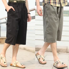 Новое поступление Для мужчин шорты Лето Extra Large прилив эластичный пояс Повседневное свободные по колено плюс Размеры XL 2XL 3XL 4XL 5XL 6XL