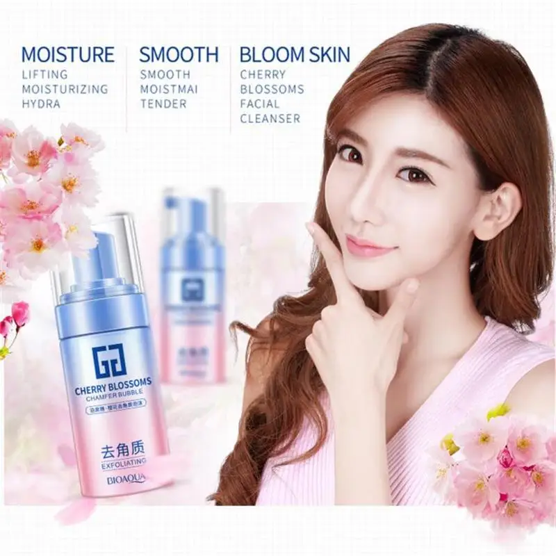 Вишневый цвет Chamfer Bubble Sakura увлажняющая аминокислота + богатая пенопластом