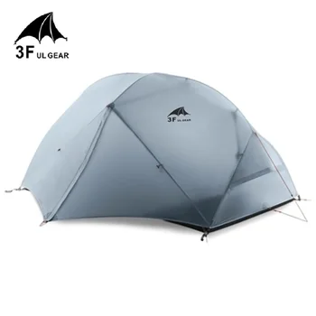 

DHL free shipping 3F UL GEAR 2 Person Camping Tent 210T / 15D Silicone Fabric Double-layer Camping Tent Lightweight