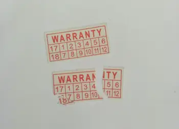 

1000pcs Warranty Void If Removed Sticker Security Seal 2017 2018 Year Size 12*7mm Red Color Rectangle Shape Fragile Label
