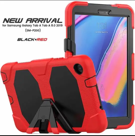 Чехол для Samsung galaxy tab A 8 0 2019 P200 P205 P207 SM-P200 SM-P205 Подставка планшета силиконовая