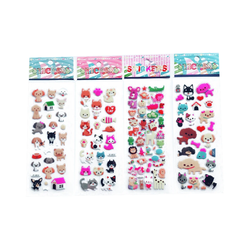 10 листов/партия Детские Стикеры с рисунком клубники|cartoon stickers|bubble stickers3d cartoon stickers |