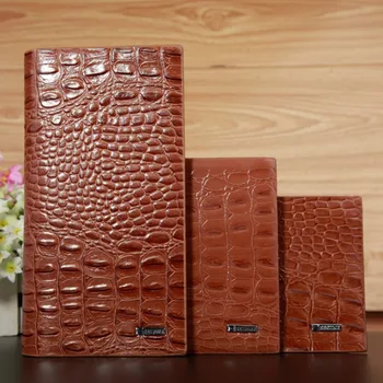 

Sell at a loss! Men's Alligator Business Wallet Leather ID Card Holder Purse Checkbook Long Clutch Billfold Long/Short